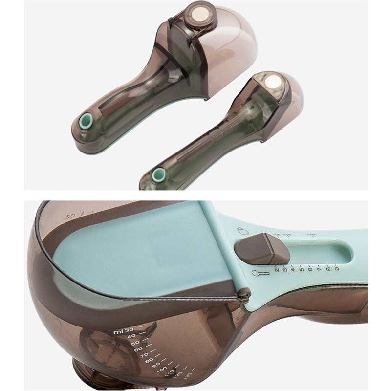 Adjustable Measuring Cups Multi-functional Spoons Sets with Scale Measuring Scoop Precise For Cooking 5ml To 30ml Kitchen Tools