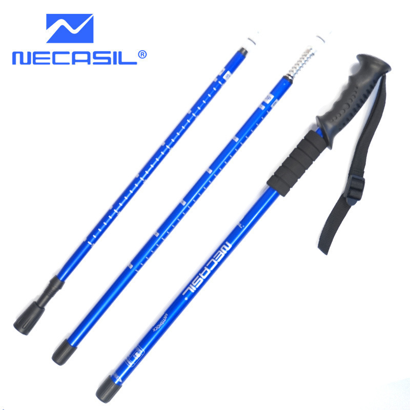 Outdoor Camping Walking Stick Telescopic Hiking Stick Aluminum Foldable Hiking Poles Outdoor Accessories For Trekking Camping