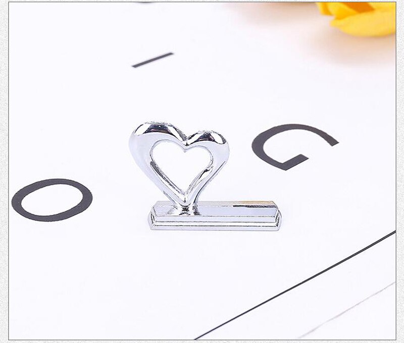 20 unids/lote Clip de asiento corazón amor velero aleación asiento Clips favores para decoraciones de boda: heart