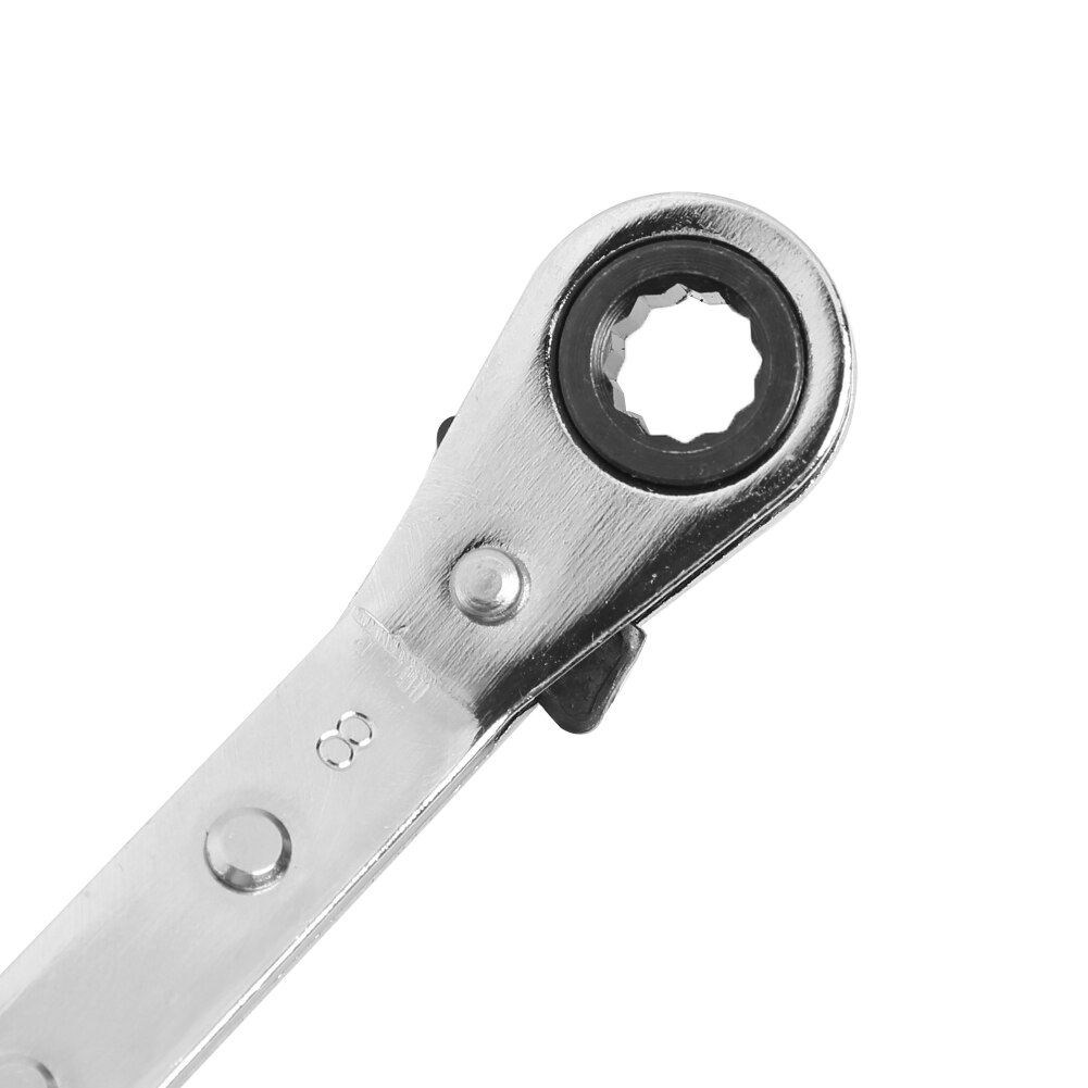 Axle Fit Bicycle Bike Repair Tool Chrome Vanadium Ring Double Head Ratchet Wrench Metric Combination Spanner Tool