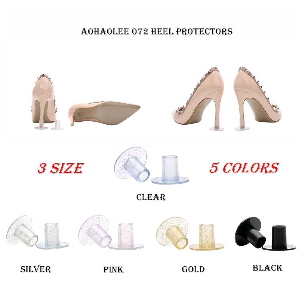 Ahaolee Siliconen Hoge Hak Protectors Hoge Hak Stiletto Latin hak Covers Anti Slip Hak Stoppers