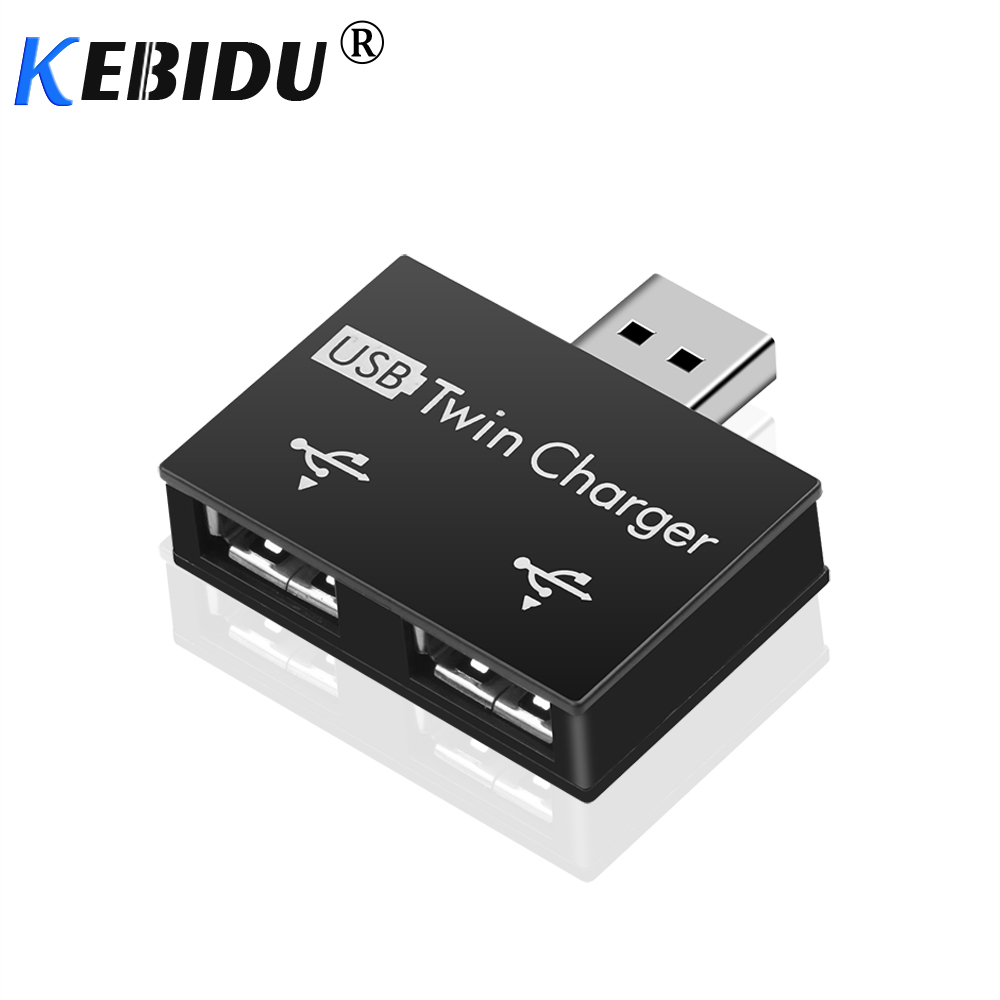 Kebidu USB voor 2 Port Charger Hub Adapter voor iPhone6 Plus iPad Splitter met goede