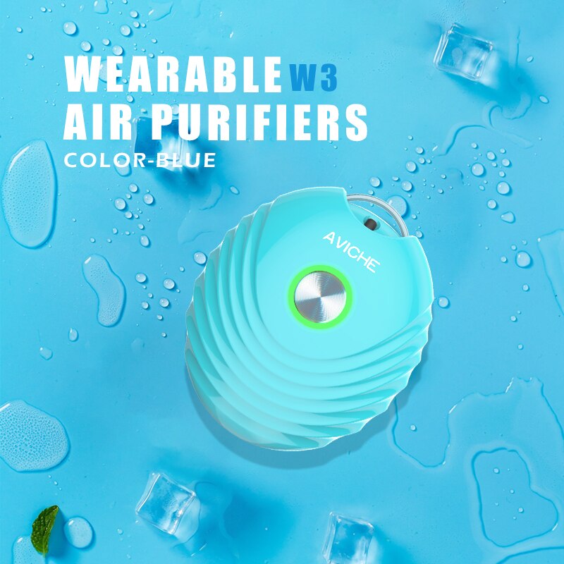 Personal Wearable Air Purifier Necklace/Mini Portable Air Freshener Ionizer/Negative Ion Generator/Low Noise for Adults Kids