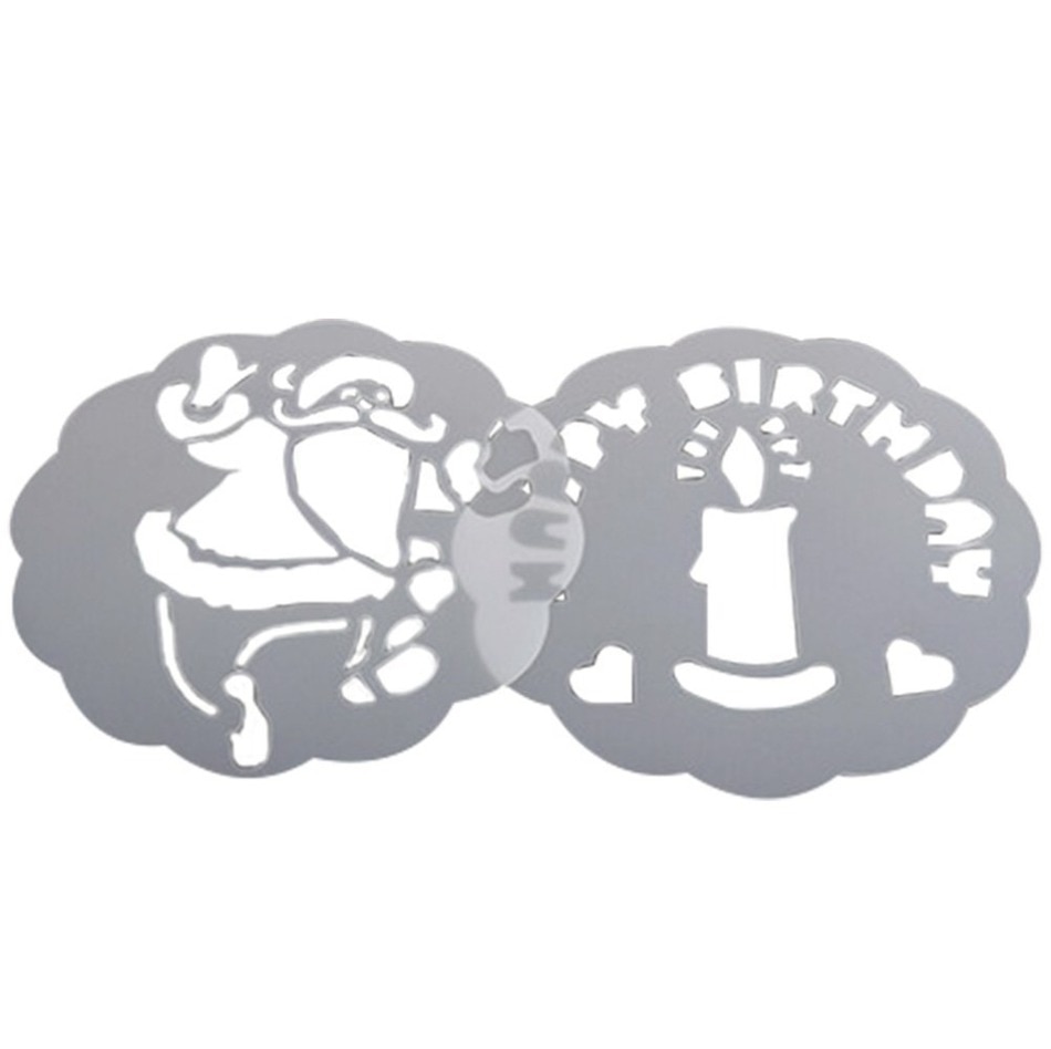 6pcs/set Stencil Tools Baking Supplies Cake Tiramisu Top Decoration Set kitchen accessories Plastic