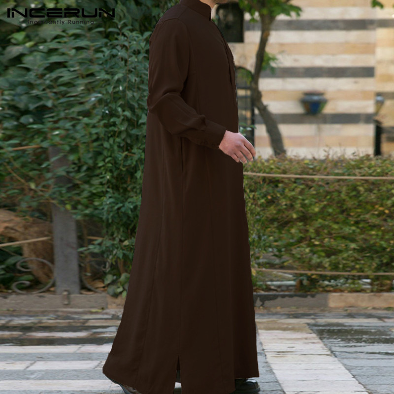 Thobe formel Jubba hommes vêtements Robe à manches longues saoudien Arabe Thobe homme caftan Ropa Arabe islamique Thobe musulman Robe indienne