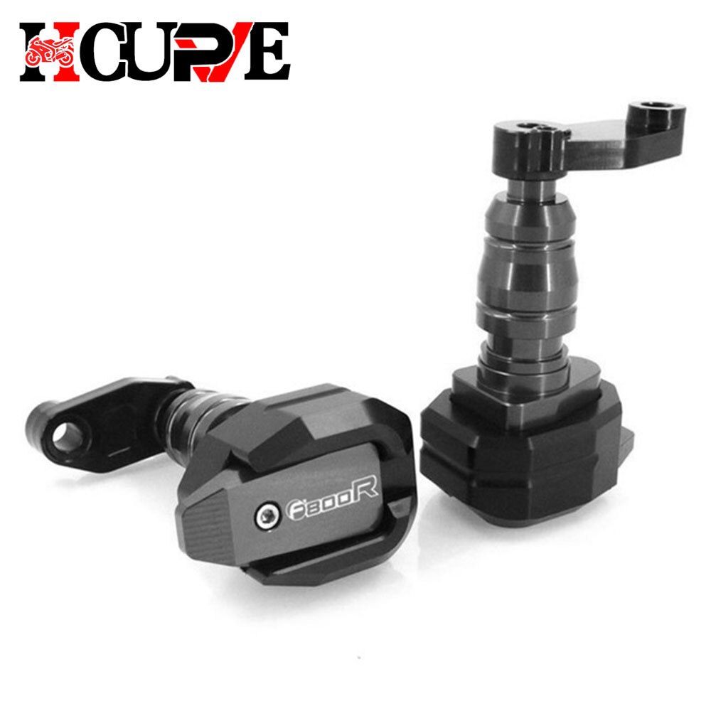 Cadre de Protection Contre les Chutes de Moto CNC, Protection de Carénage Coulissant, Tampon Anti-Crash pour F800R F 800R F800 R: Gris foncé