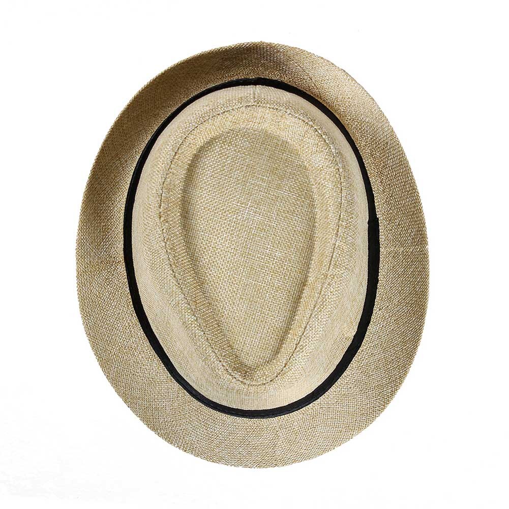 Men Straw Hat Linen Sun Protective Foldable Breathable Casual Cap for Summer JAN88