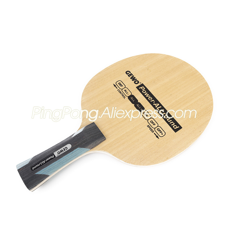 GEWO Power – raquette de Tennis de Table, 5 lames en bois originales, batte/pagaie de Ping-Pong