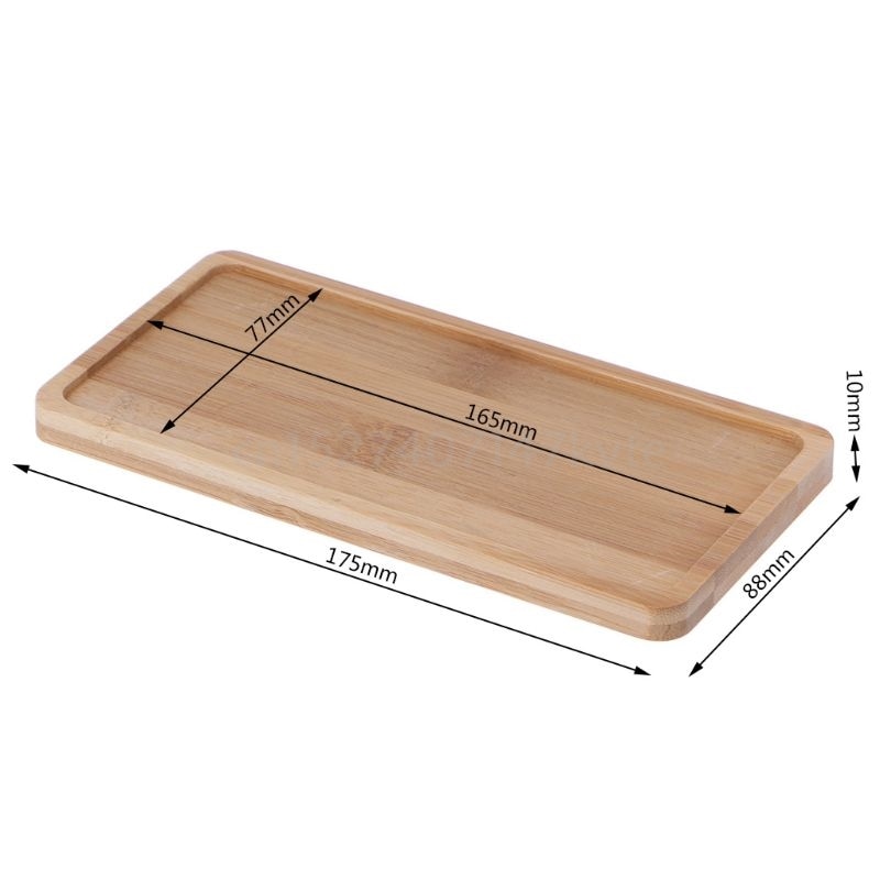 Rechteck Form Bambus Untertasse Pflanzen Tray Mini Pflanze Blumentopf Stehen Favor Sukkulenten Topf Fach Einfache Elegante Wohnkultur