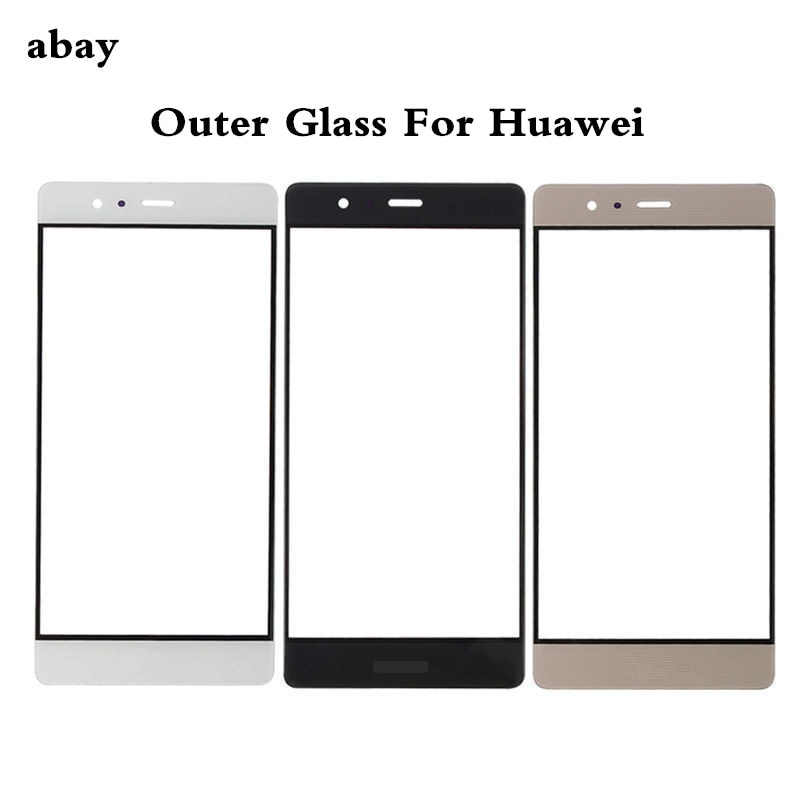 Front Screen Panel Voor Huawei Ascend P8 P9 P10 Lite Outer Glas Lens Front Beschermende Lcd-scherm vervanging