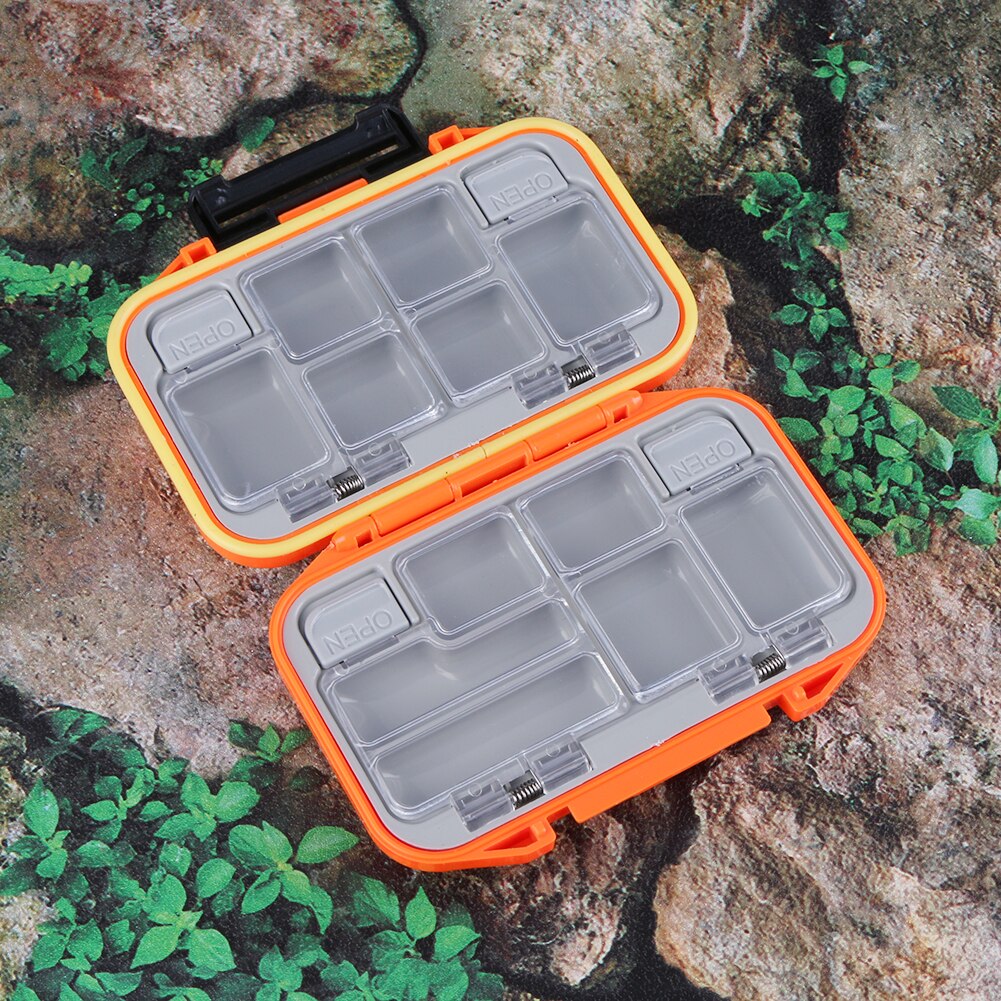 Double Sided Fishing Tackle Box 8/10/12/16 /26 Grids Bait Lure Hook Compartment Storage Case Waterproof Fishing Accessories