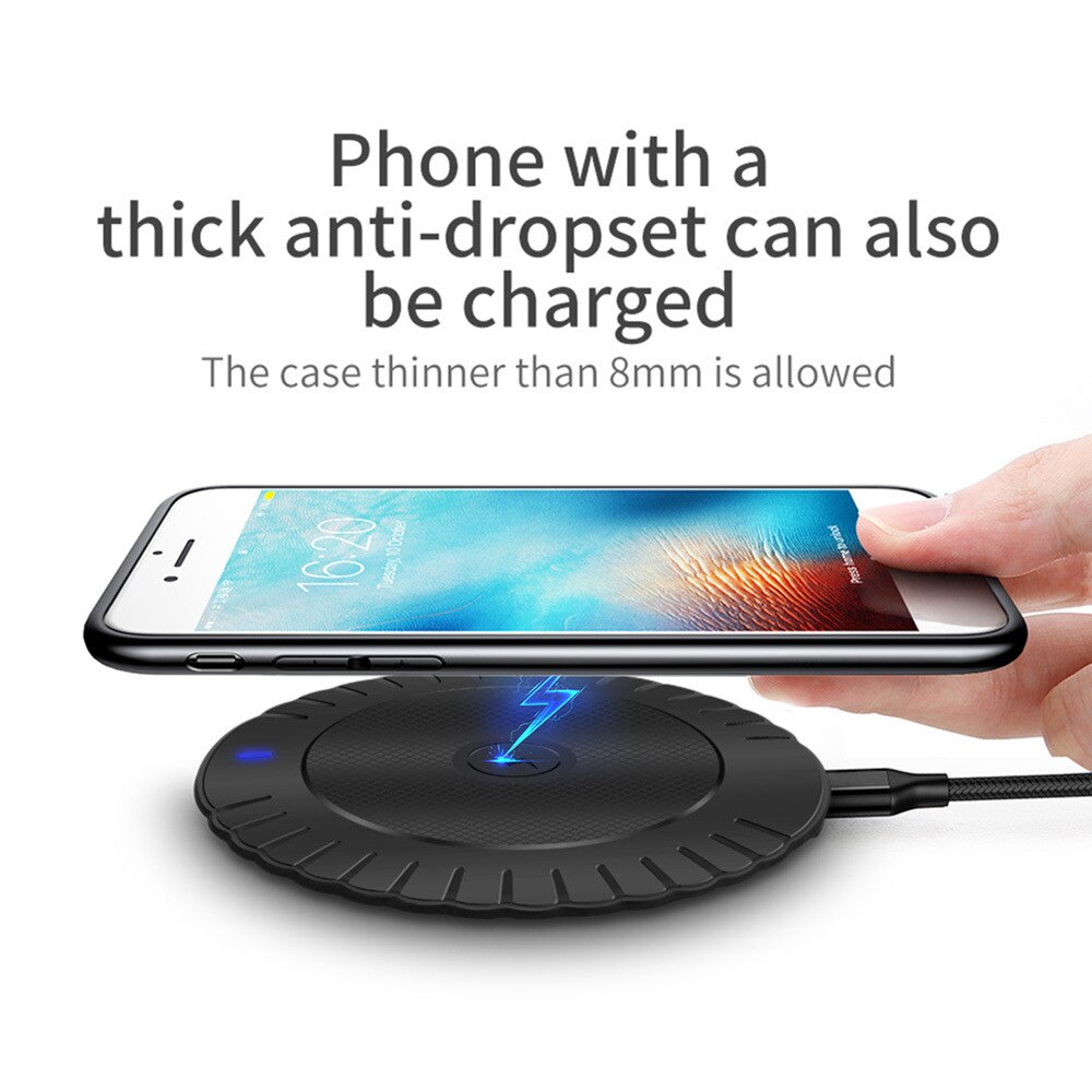 10w snelle qi draadloze opladers voor samsung galaxy note  s10 s9/s9+ s8 , 9 usb snellaadpads voor iphone 11 pro xs max xr  x 8 plus
