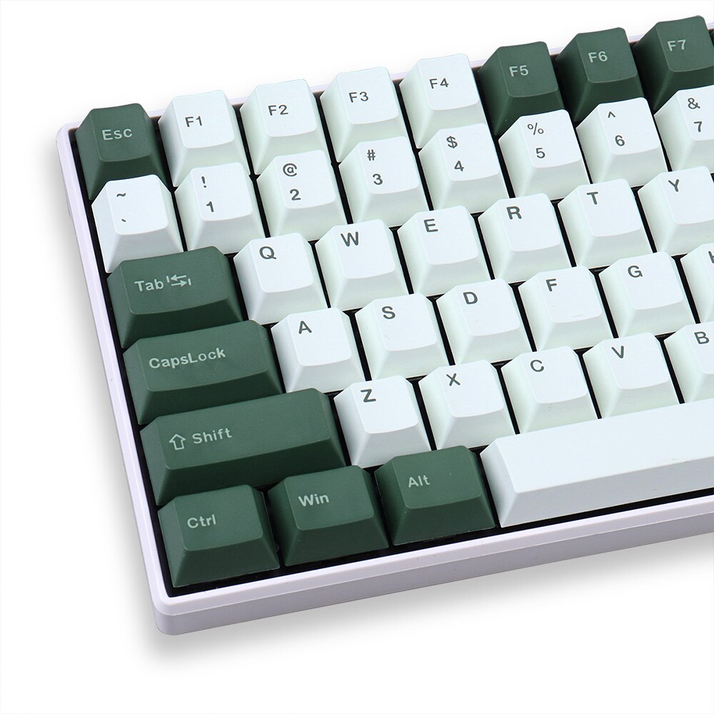Doubleshot 132 Keys PBT Cherry Profile Keycap GMK Green Botanical Key Caps For GMMK Pro Mechanical Keyboard 61 64 84 108 Layout