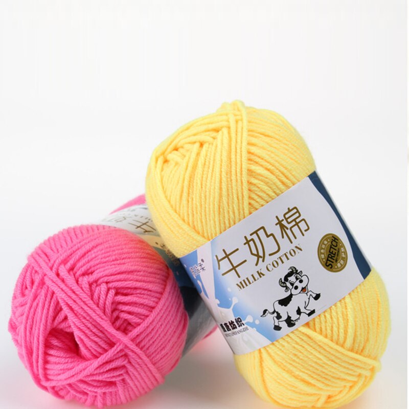 Hand Breien Levert Breiwol Haak Garen Melk Katoen Hand Gebreide Garen Geverfd Breien Garens Glad Melk Fiber