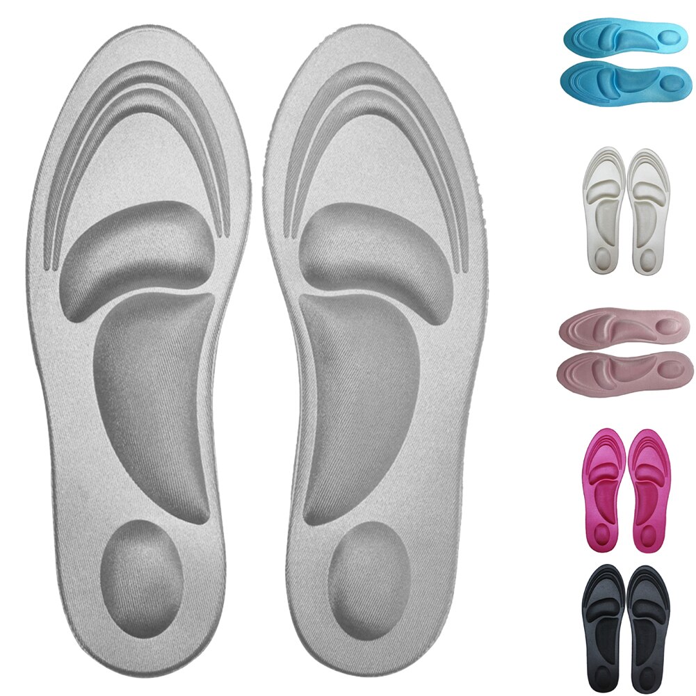 Orthopedische Inlegzolen 4D Hoge Hak Ademende Schoenen Pad Sport Spons Inlegzolen Memory Foam Binnenzool Voor Foot Protector
