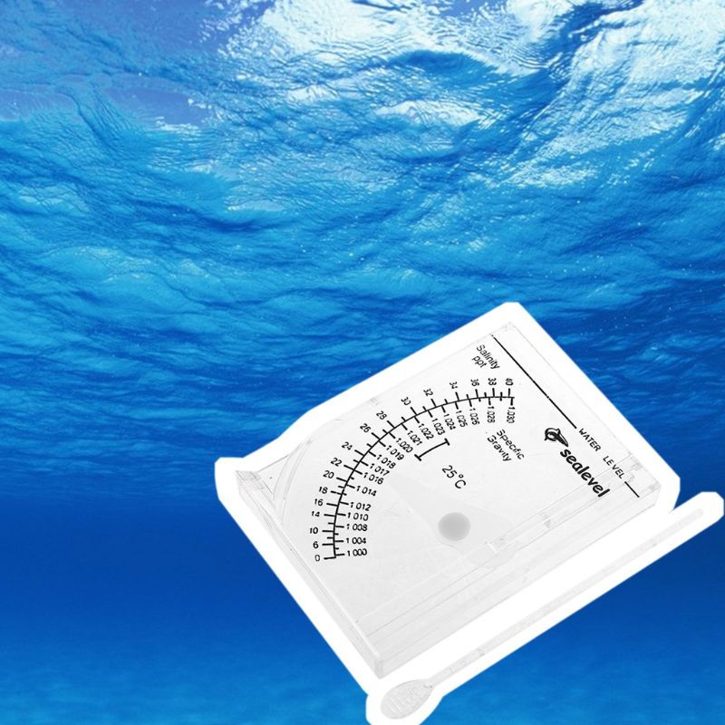 Hidrómetro cuadrado automático de agua salada, medidor de salinidad de agua salada para acuario marino, agua salada precisa