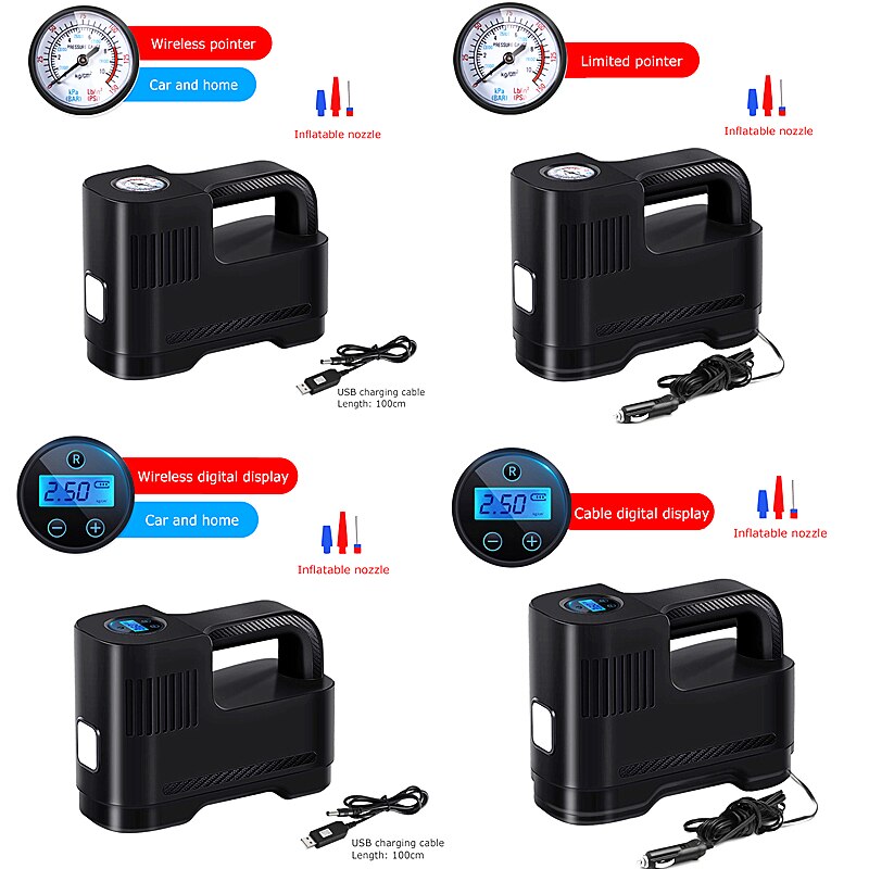 150 PSI Auto Luft Kompressor DC 12V Digitale Reifen Inflator Luftpumpe Tragbare Auto Luftpumpe für Auto Motorrad LED Licht Reifen Pumpe