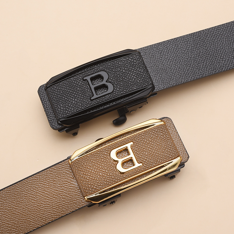 La nouvelle boucle sans dents boucle automatique ceinture hommes style décontracté affaires tout-match ceinture personnalité jeunesse pantalons à la