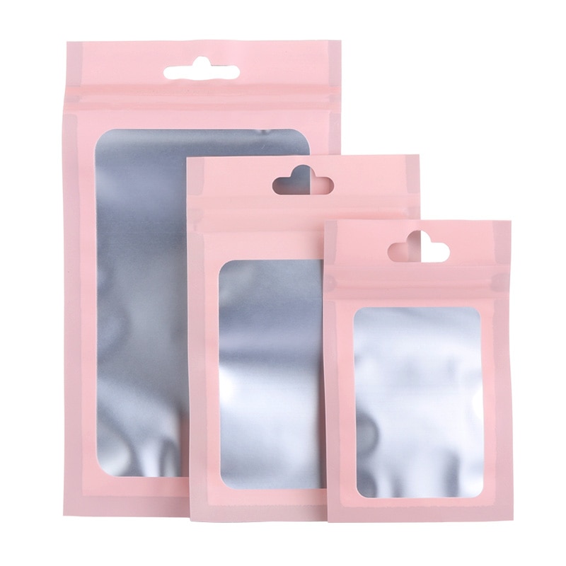20 stk sml mat lynlås plastpose aluminiumsfolie hologram madpose lille vandtæt lynlås genlukkelige lommer