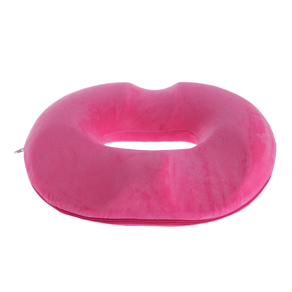 Tailbone Pain Hollowed Out High Density PU Foam Donuts Shape Shaping Seat Cushion Hemorrhoid Treat Sciatica Relief Hip Up
