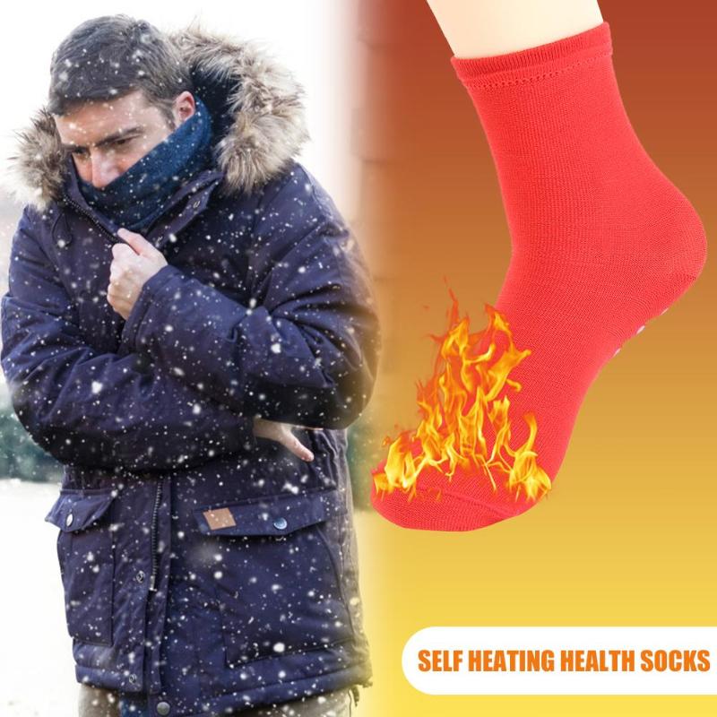 Self Heated Socks Outdoor Winter Sports Magnetic Therapy Warm Healthy Socks Help Warm Cold Feet Warmer for Men Women Adults