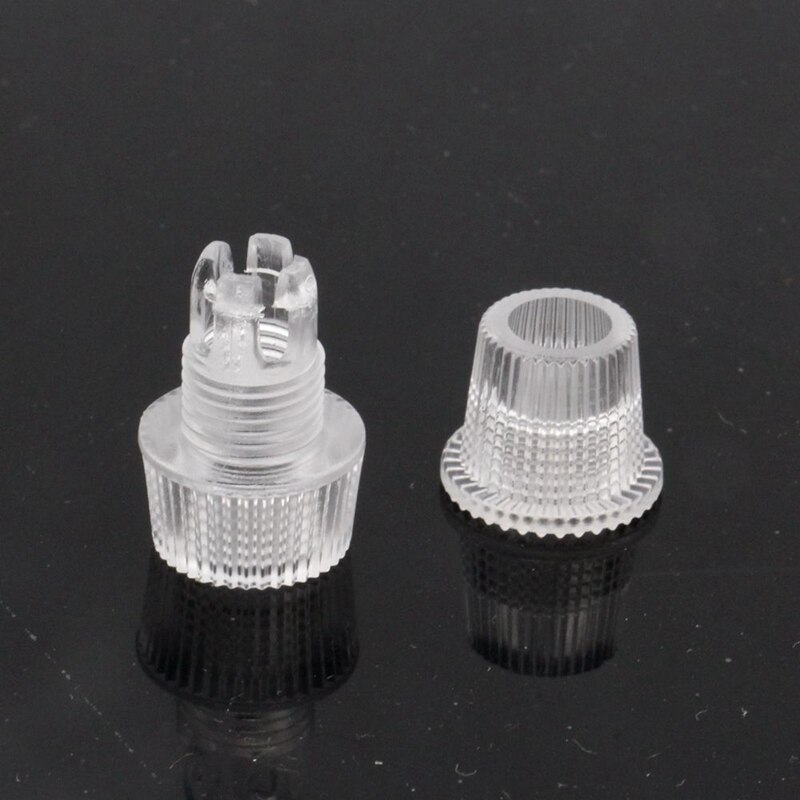 20pcs 033 Plastic Cable Strain Reliefs Wire Clamp Male M10 Thread Cord Grips For Pendant Light Accessories Electrical Wire Clamp: clear