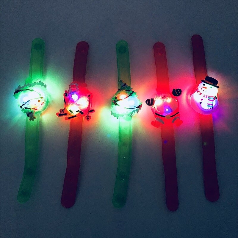 Stor lågprisbutik välfärd självlysande kartong armband tjej leksaker söt tjej mixstyle led tjej ljus armband leksaker