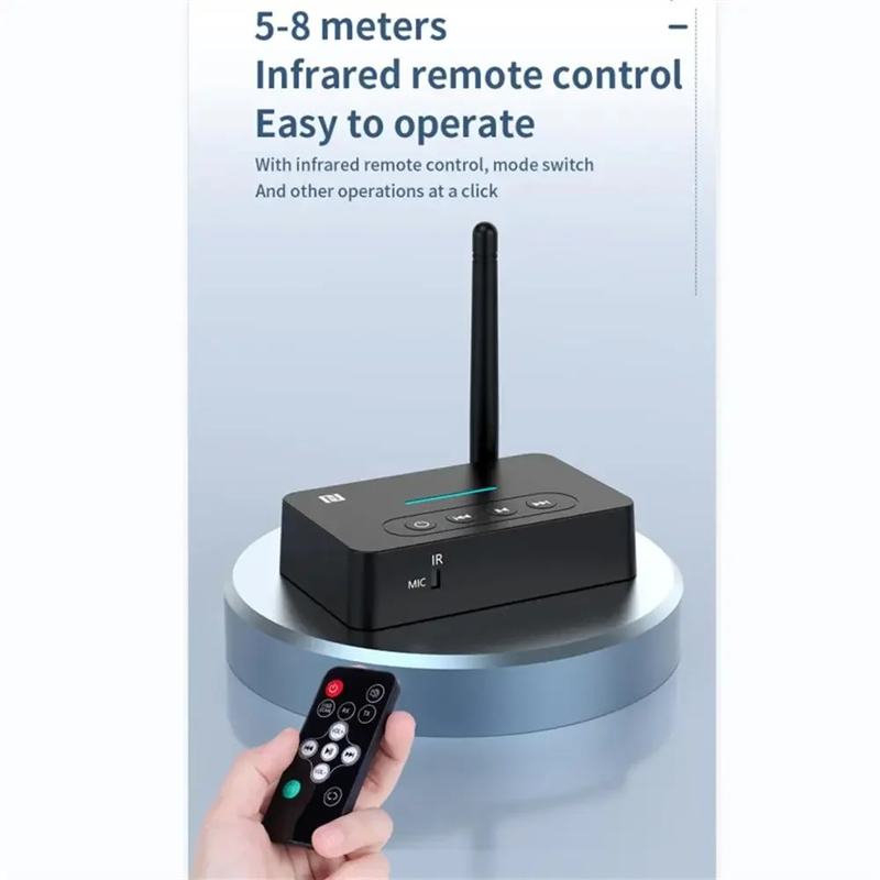 CABE-Audio Receiver Transmitter NFC Bluetooth USB TF Card Music Playback AUX Adapter Audio Amplifier Wireless Stereo: Default Title