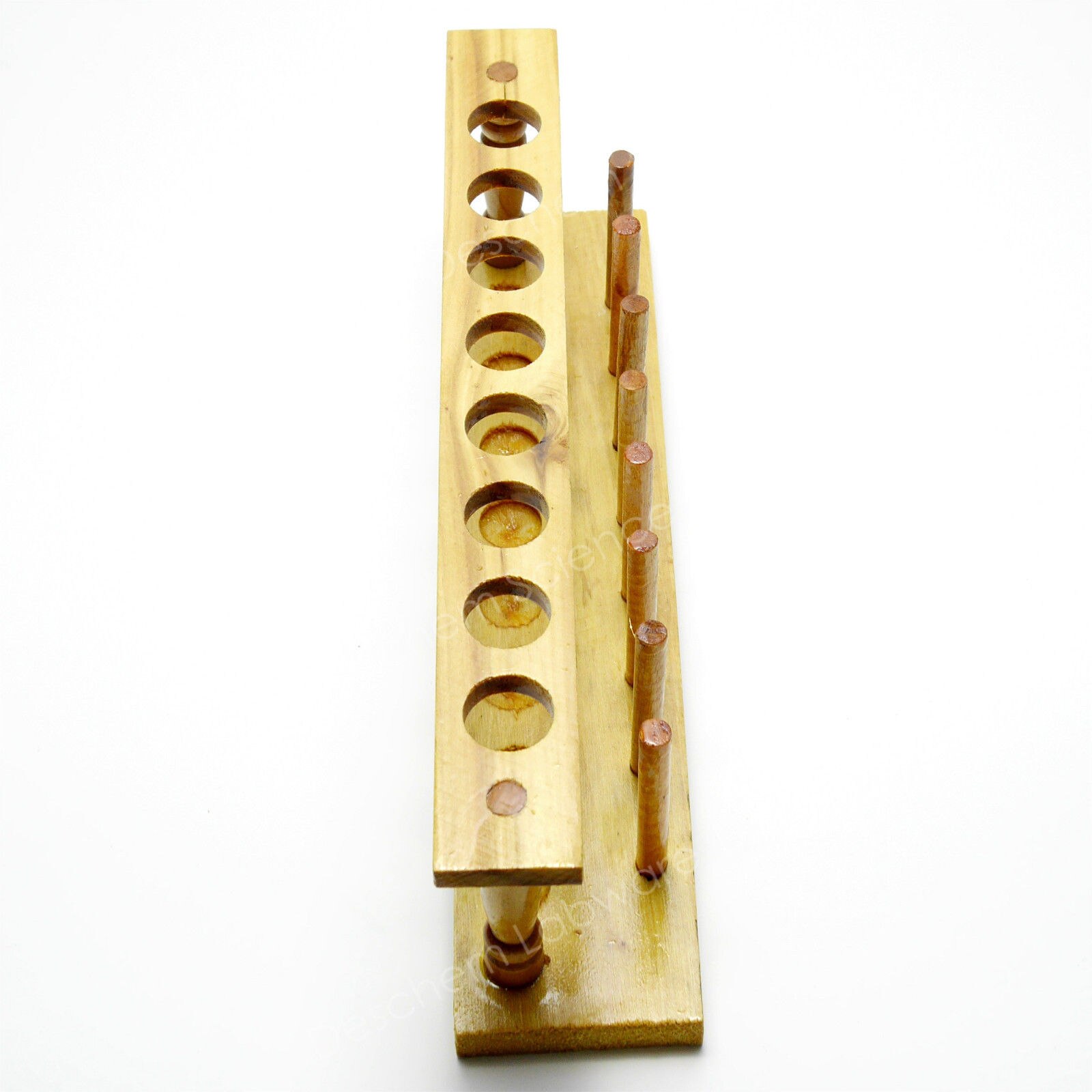 8-Holes,20mm,Wooden Lab Test Tube Rack Holder,Laboratory Support Burette Stand