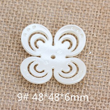 50p blommor sy på flatback abs imitation pärla lös spacer pärlor charm prydnad handarbete halsband örhängen smycken hantverk: No9