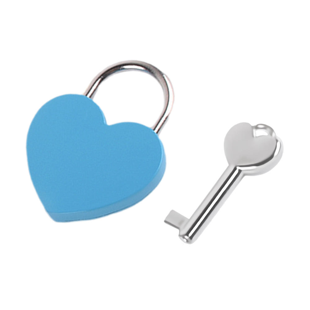 2022 Antique Style Heart Shape Padlock Vintage Lock Pink Romantic Lovely Diary Padlocks Key Lock With Key Cabinet Door Lock: G
