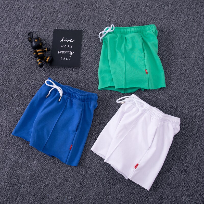 Enfant en bas âge enfants garçons Shorts bébé fille vêtements coton couleur unie pantalon pour adolescent école garçons été Shorts