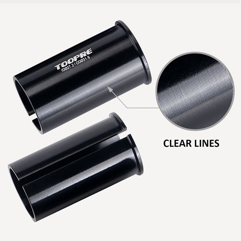 Bicycle Seat Post Tube Sleeve MTB Bike Seat Post Adapter Alloy SeatPost Tube Reducing Turn Sleeve Mountain Bicycle Cycling Parts