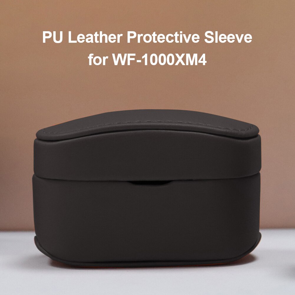 Charging Case Shockproof Protective Cover PU Leather Soft Protector Case Cover Earpods for Sony WF-1000XM4