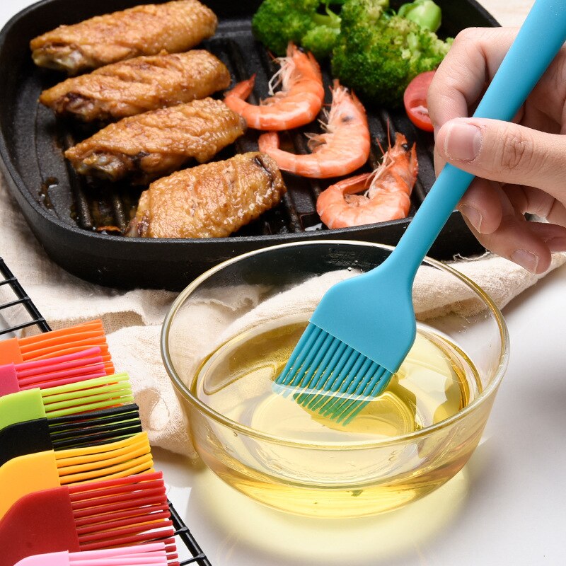 Non-stick Bbq Accessories Basting Brushes Tool Best Silicone Brush Baking Bakeware Bread Cook Brushes Pastry Oil Kitchen Gadgets