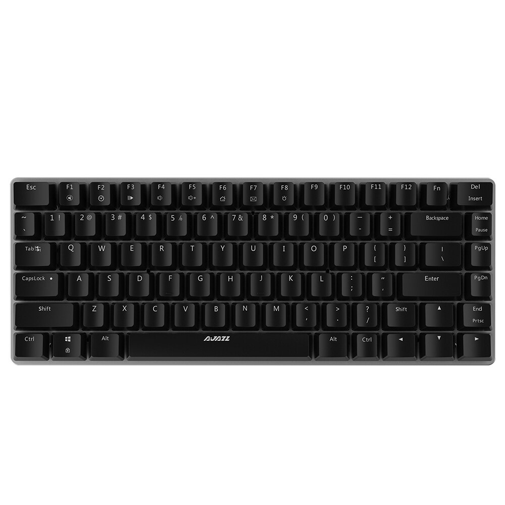 AJAZZ-clavier mécanique filaire AK33, LED touches USB filaires, Anti-ghost, pour clavier Gaming e-sport coloré, avec Action linéaire, pour PC de bureau: No Backlit / Bleu commutateur