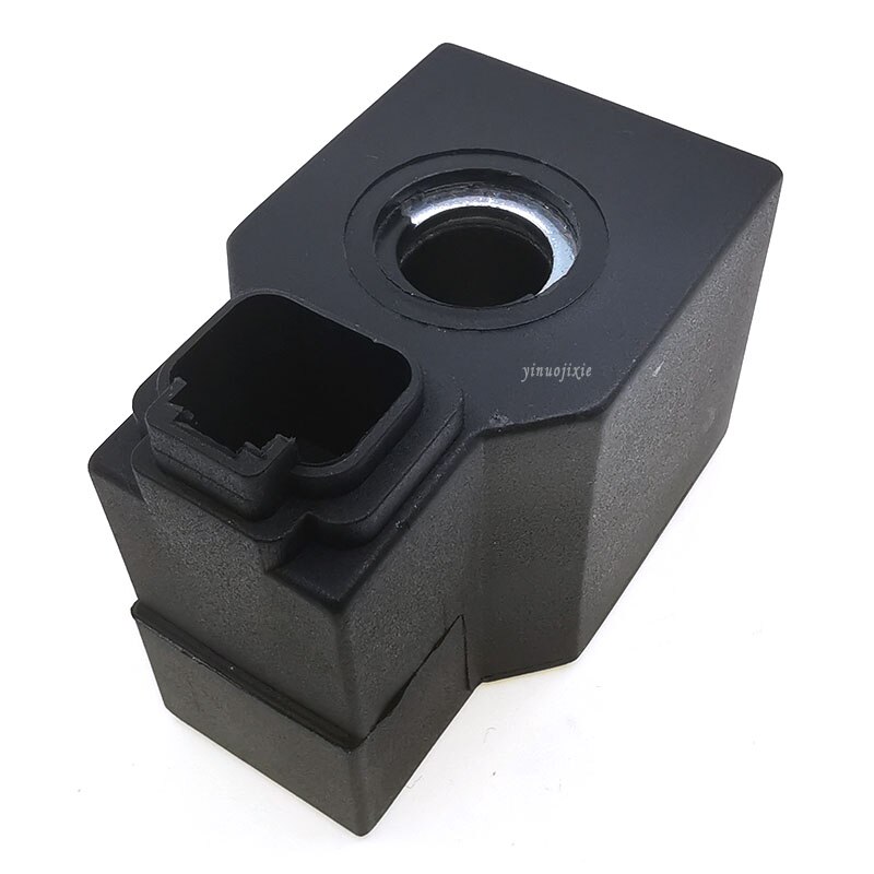 Accesorios de excavadora para Hyundai R210-9, bobina de válvula solenoide de 12V/24V sin cable, diámetro interior de 13mm de altura de 39mm