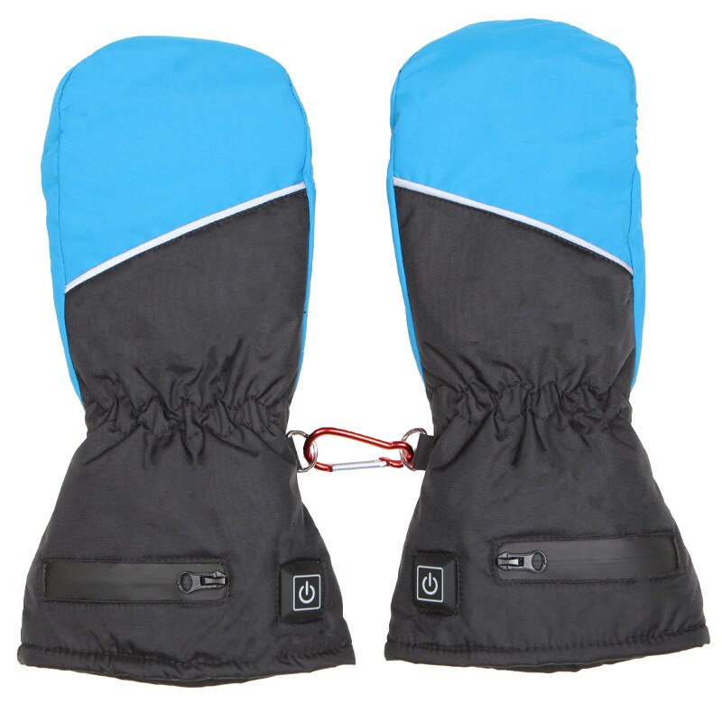Kvinders elektriske varmehandsker genopladelige isolerede presseskærm opvarmede handsker til vinterhåndvarmer skihandsker