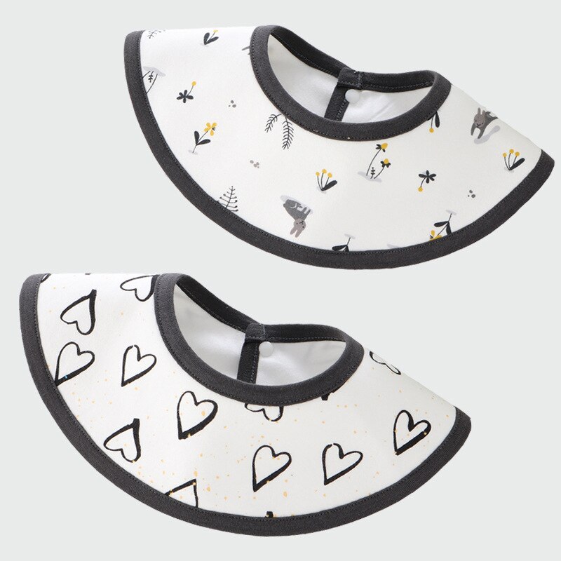 2pc/ lot baby vanntette smekker bomullstrykk tøysmekker spytt håndkle klær bandana smekker gutter jenter: Hva 066g