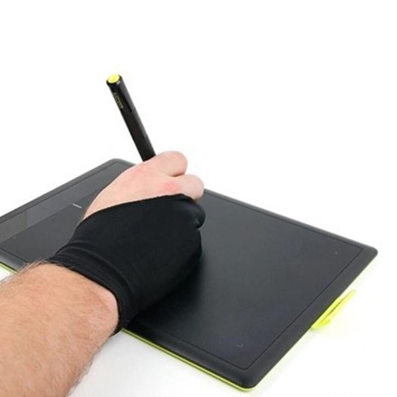 1 Pc Drawing Two Finger Glove Nti-fouling Drawing Painting Artist Drawing L Glove S, Graphics Tablet For Any M, L2N9