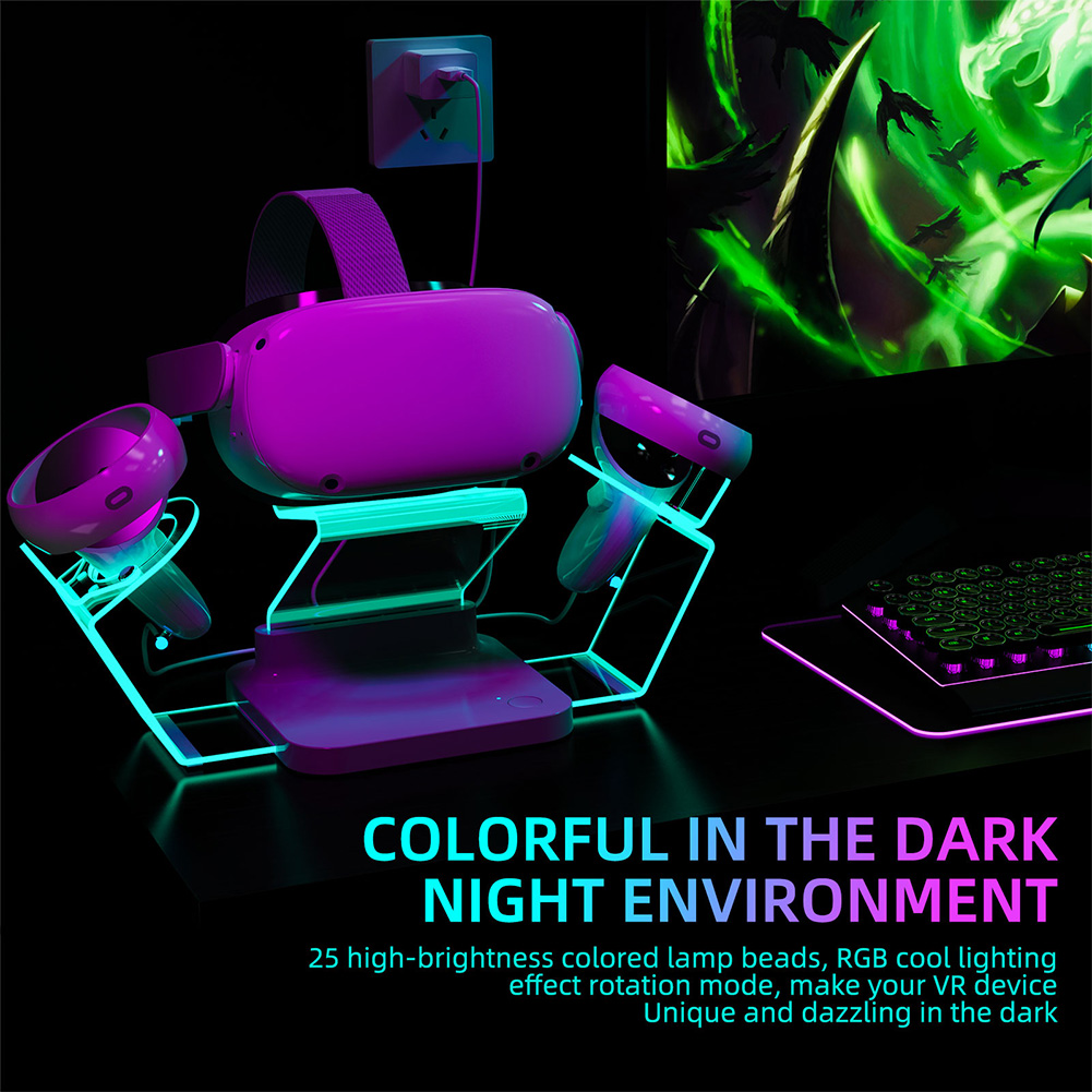Vr Charger Stand Voor Oculus Quest 12 Rifts Vr Headset Desktop Rifts Controller Vr Headset Desktop Display