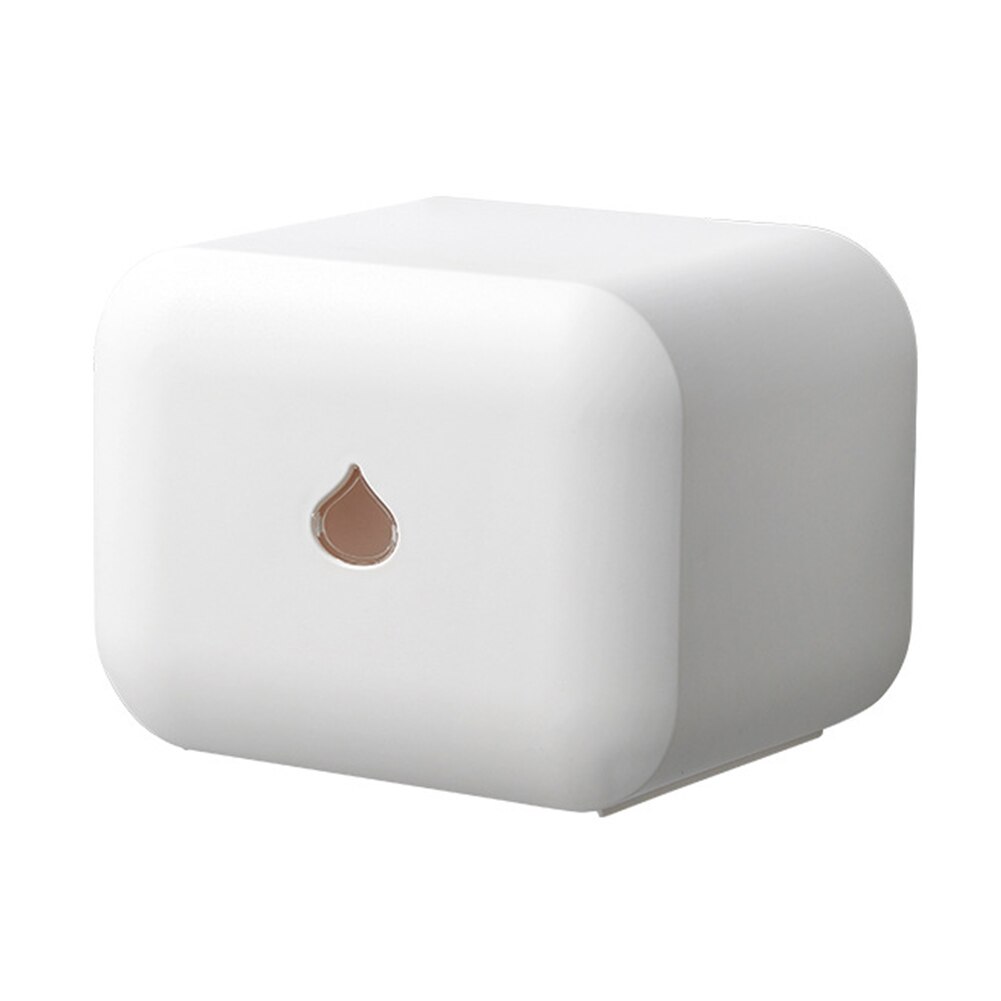 Toilet Waterproof Roll Paper Holder Wall Mounted Self Adhesive Box Tissue Box Bathroom Paper Container With Cover
