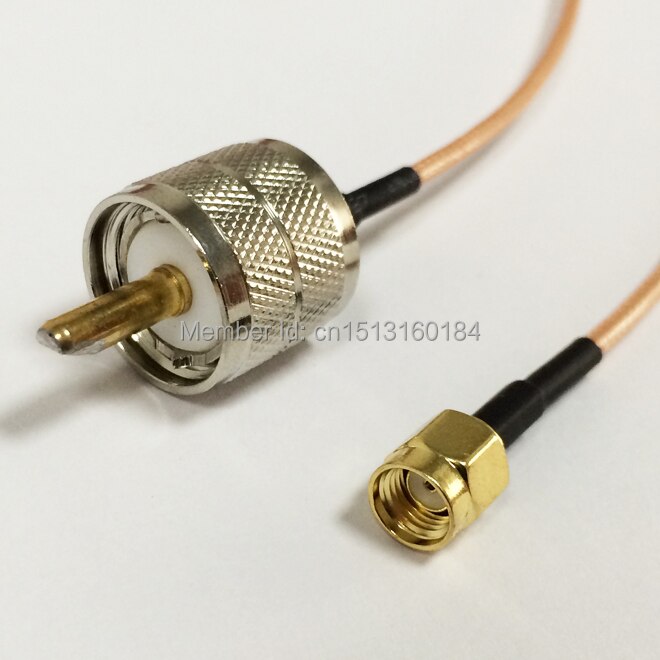 Modem Coaxial Cable RP-SMA Male Plug To UHF Male Plug Connector RG316 Cable 15CM 6inch Adapter RF Pigtail