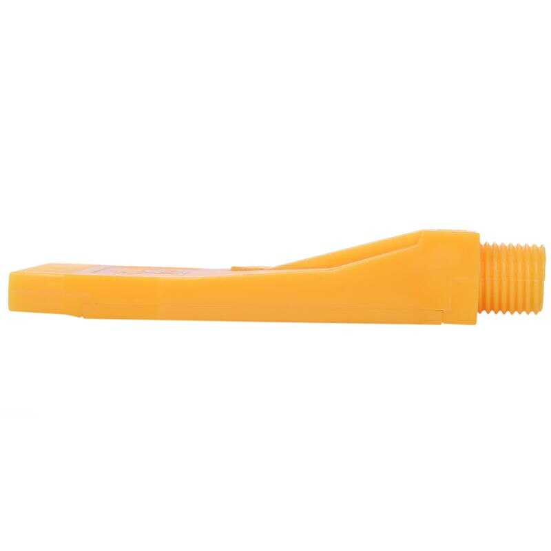1/4BSP Male Thread ABS Single Hole Air Blow Off Flat Jet Nozzle Yellow