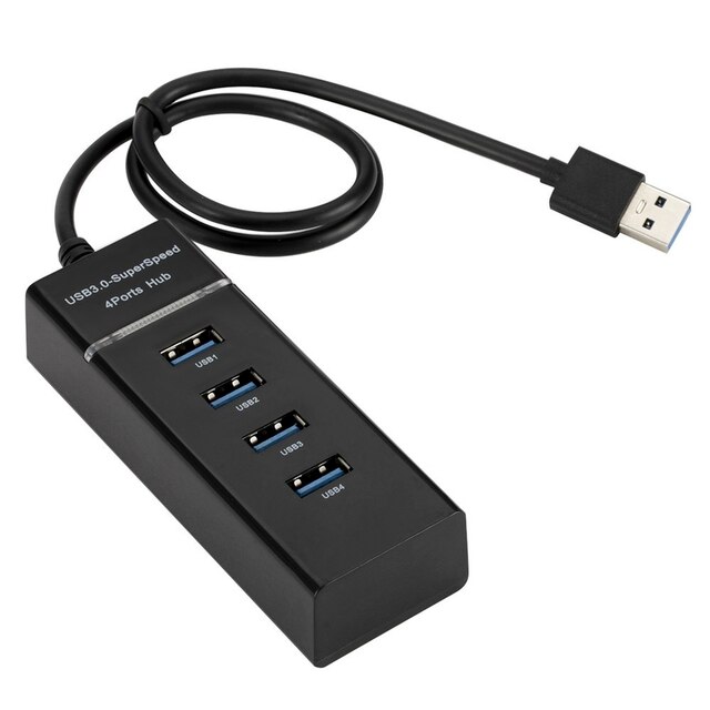 USB 4 Ports High Speed HUB High-Speed 4 Port USB 3,0 Multi HUB Splitter Expansion für Desktop PC laptop Adapter USB 2,0 HUB: Default Title