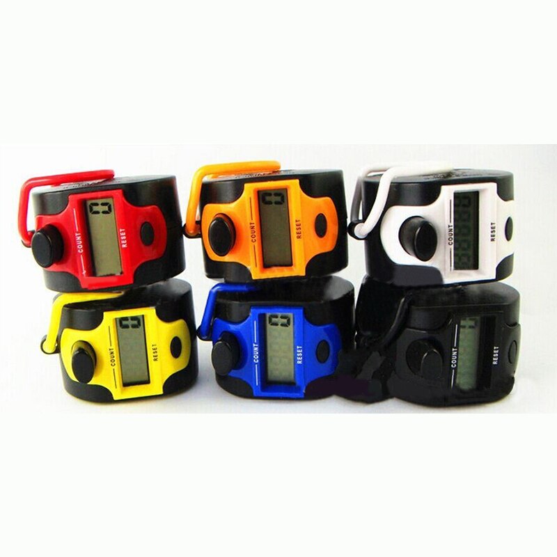 Portable 5 Digit Display Digital Hand LCD Electronic screen Held Tally Counter Finger Mini Handheld Clicker People Counter Meter