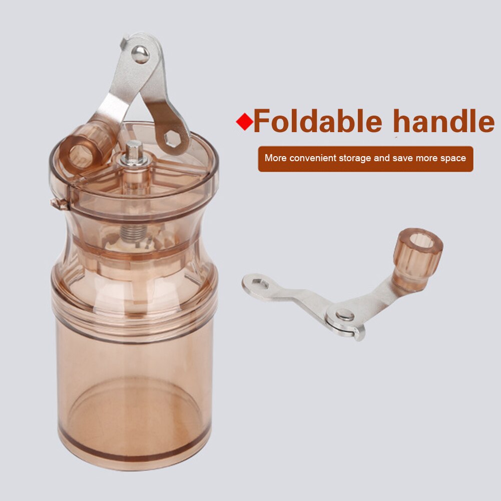 Handmatige koffiemolen, bonenmolen, draagbaar thuis, peper, keukengereedschap, reisbureau, keramische braam, café, handzwengel