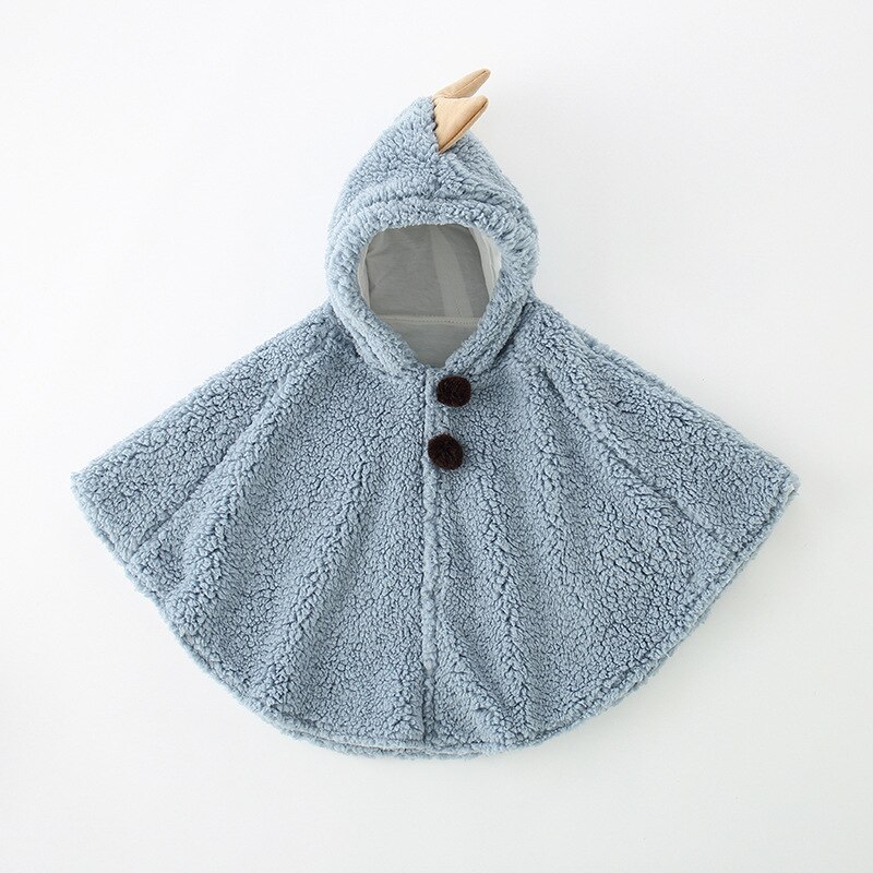 Schattige Baby Meisje Jas Mantel Cartoon Lente Herfst Winter Schattige Baby Jongen Poncho Cape Zuigeling Peuter Pasgeboren Jas Uitloper: blue