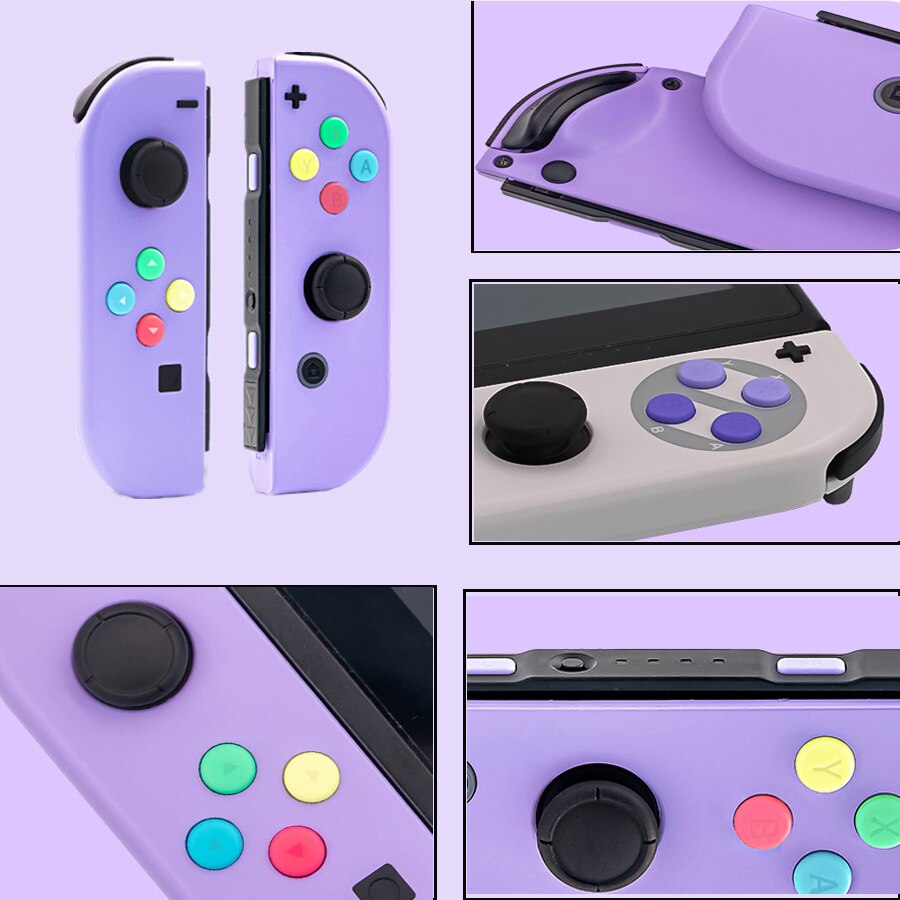 1 Pair DIY Plastic Replacement Joy-Con Repair Case Cover Housing Shell Full Button Kits Case For Nintendos Switch Controller