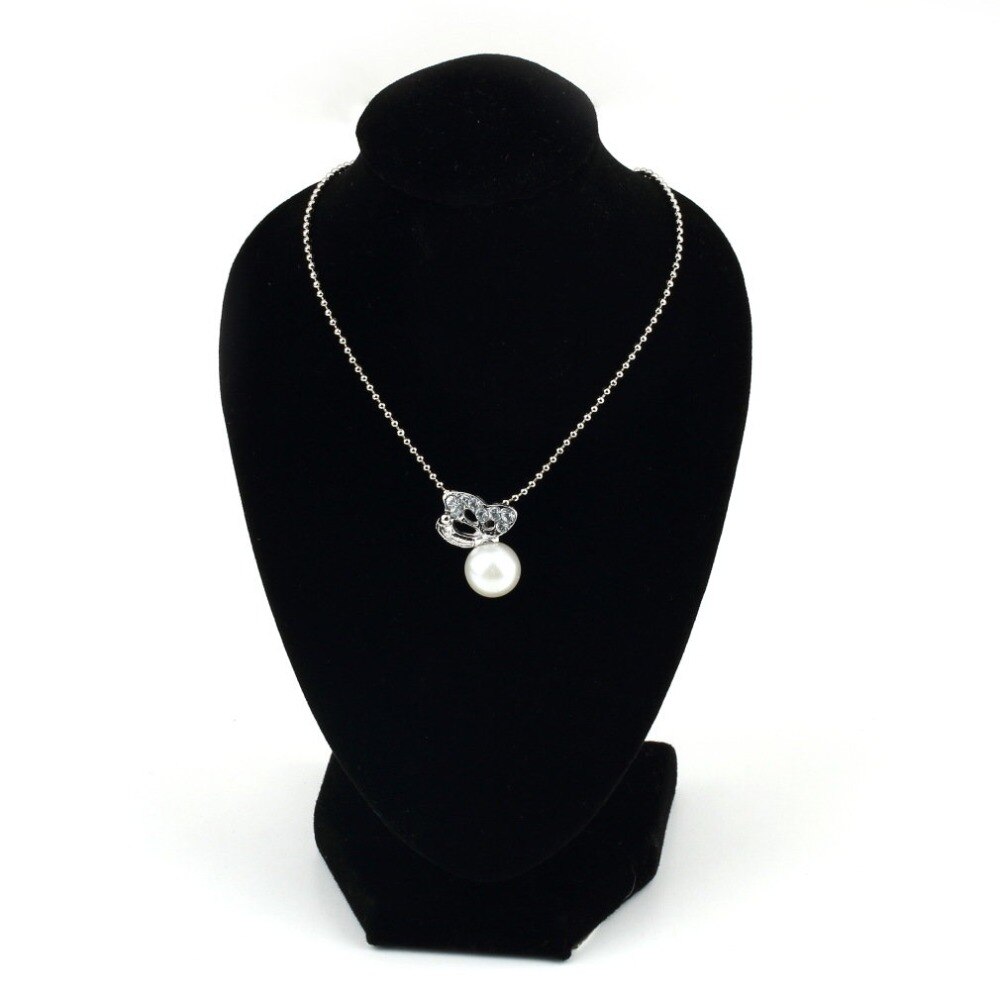 1Pcs 10*15Cm Vrouwen Lady Girl Zwart Fluwelen Lichaam Ketting Display Voetstuk Sieraden Ketting Houder Buste